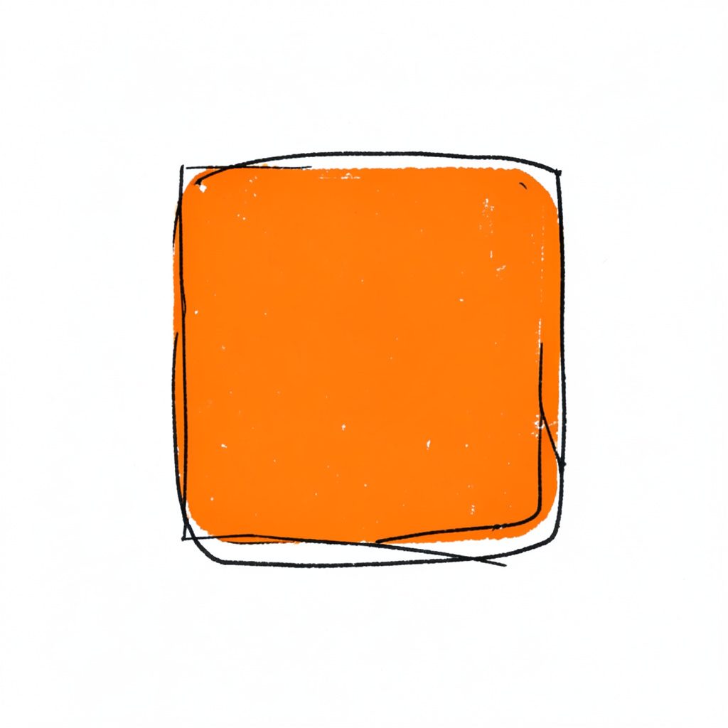 Hand-drawn ink thumbnail placeholder, navy on white